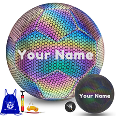 Custom Reflective Match Soccer Balls for Teenager and Adult Official Size 4/5