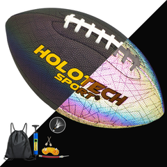 Holotech Glowing in The Dark Football for Night Games & Training