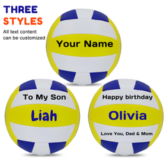 Milachic Personalized Volleyball in Colorful Panels with Name and Text in Size 5 for Men, Women