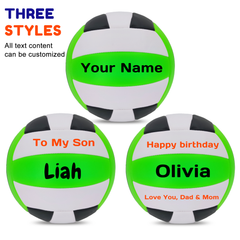 Milachic Customized Contrast Colored Volleyball with Name and Text in Size 5 for Men, Women