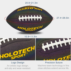 Holotech Glowing in The Dark Football for Night Games & Training