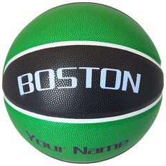 Customized Indoor/Outdoor Basketball NBA Team Boston Size 5 - 27.5”, Size 6 - 28.5” and Size 7 - 29.5”