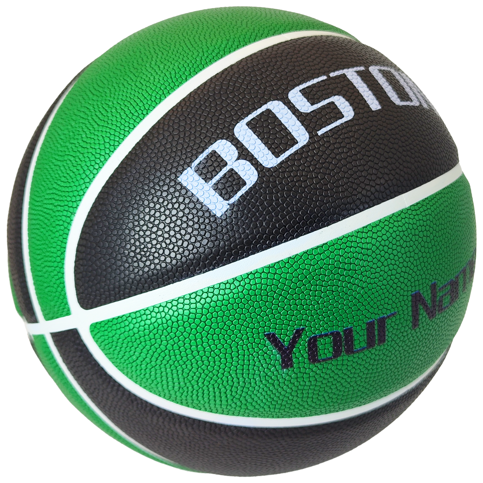 Customized Indoor/Outdoor Basketball NBA Team Boston Size 5 - 27.5”, Size 6 - 28.5” and Size 7 - 29.5”