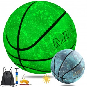 Elevate Your Game with Milachic® Glow in the Dark Basketball - Perfect for NCAA Men's Games and Customization