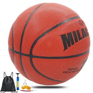  MILACHIC Basketballs - Composite Leather, Hygroscopic, and Wear-Resistant Official Size 7 (29.5") Basketball for Men, Women, Boys, and Girls. Perfect for Indoor and Outdoor Play