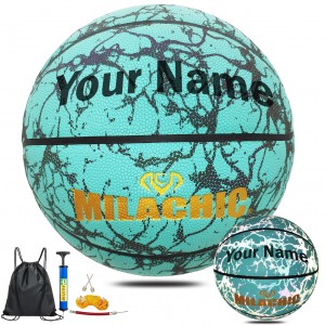 Customized Your Name Basketball, Personalized Holographic Reflective Basketball Milachic®