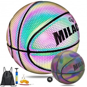Holographic Basketball for Kids & Adults, Indoor/Outdoor Night Basketball Milachic®
