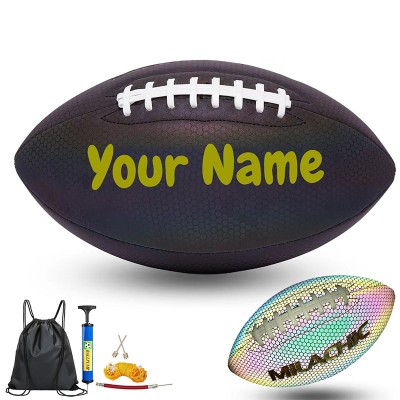 Create a Memorable Birthday Gift - Custom Football with Name and Photos Milachic®
