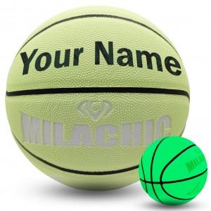 Customized Your Name/ Text/ Team Name Holographic Basketball Milachic®